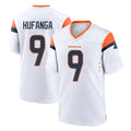 Pkot D.Broncos #9 Talanoa Hufanga Player White Home Game Stitched Jerseys