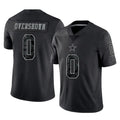 Pkot D.Cowboys #0 DeMarvion Overshown Player Black Limited Reflective Home Game Stitched Jerseys