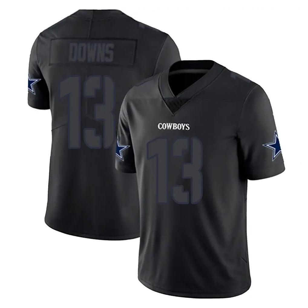 Pkot D.Cowboys #13 Caleb Downs Player Black Impact Limited Home Game Stitched Jerseys