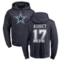 Pkot D.Cowboys #17 Brandon Aubrey Player Navy Pullover Hoodies Limited Stitched Jerseys