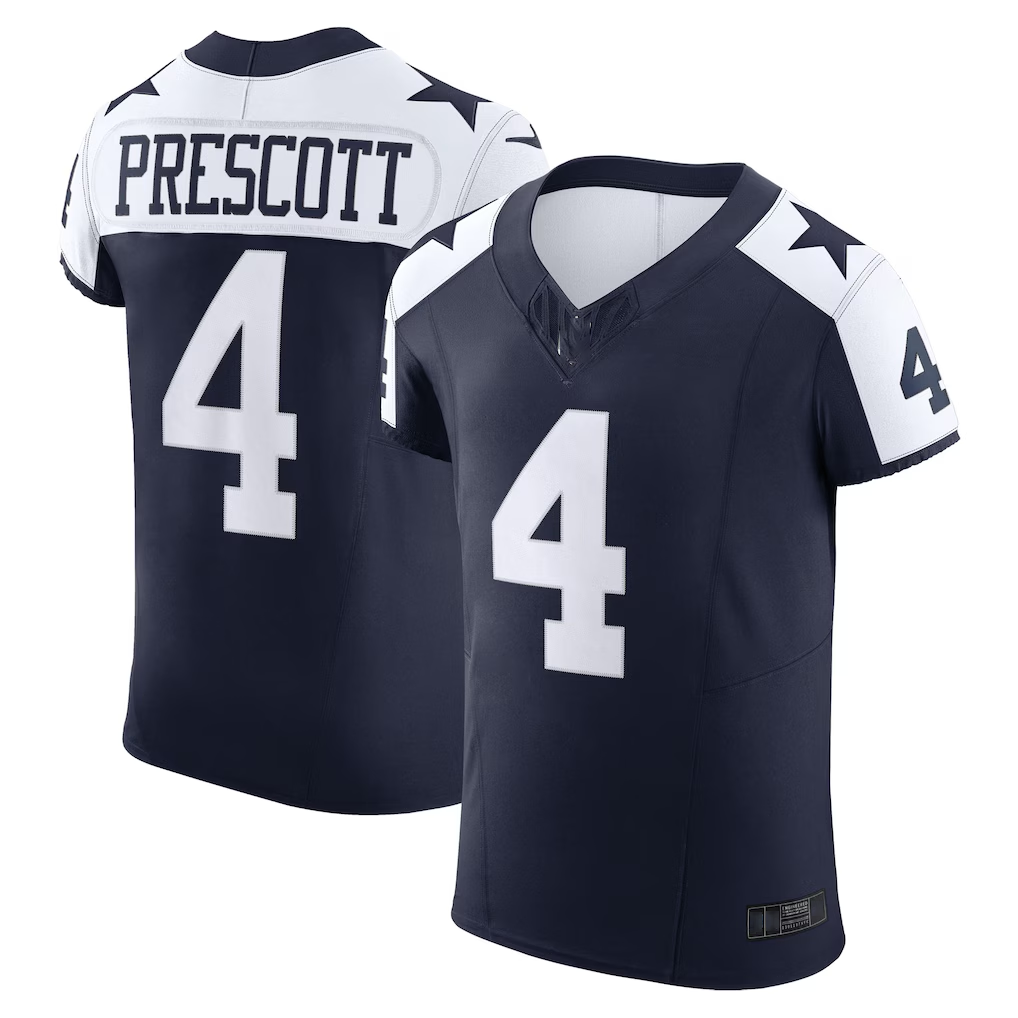 Pkot D.Cowboys #4 Dak Prescott Navy Alternate Vapor F.U.S.E. Elite Stitched Jerseys