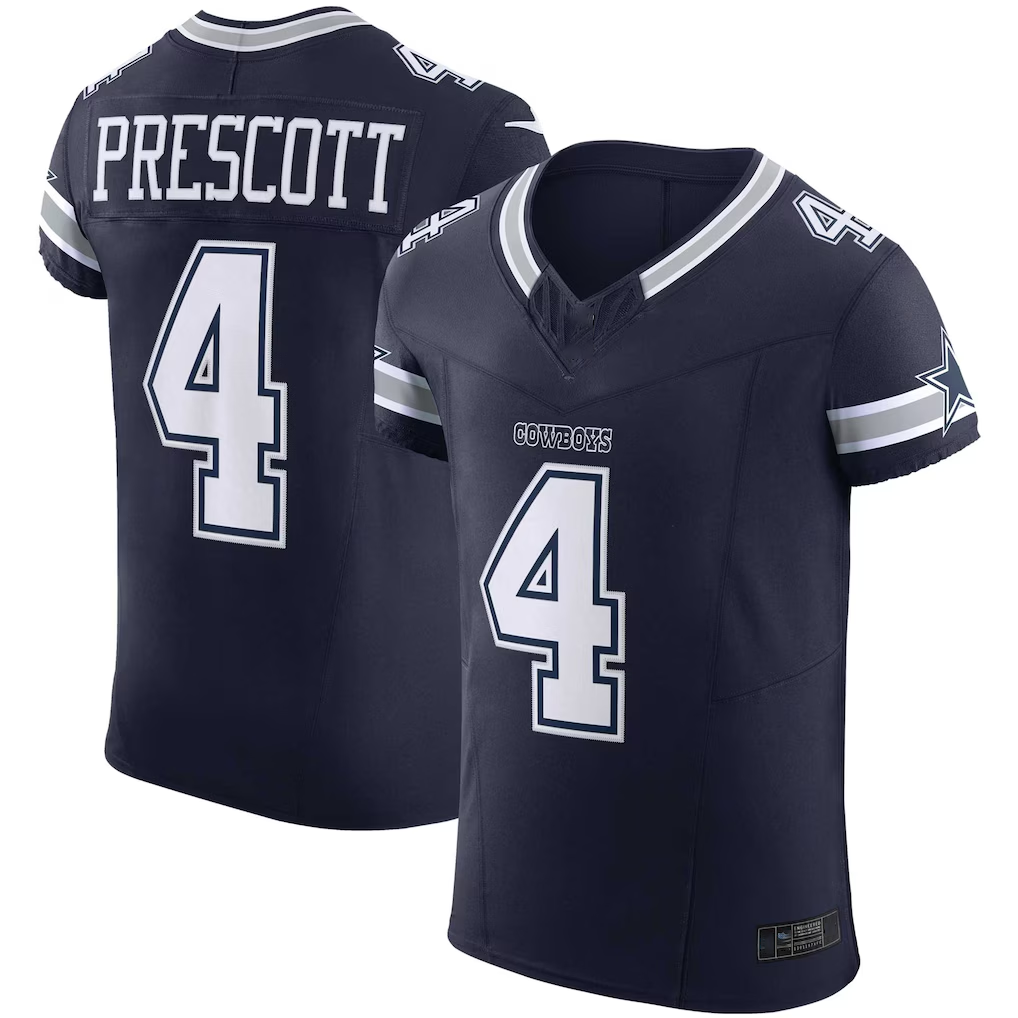 Pkot D.Cowboys #4 Dak Prescott Navy Team Vapor F.U.S.E. Elite  Stitched Jerseys