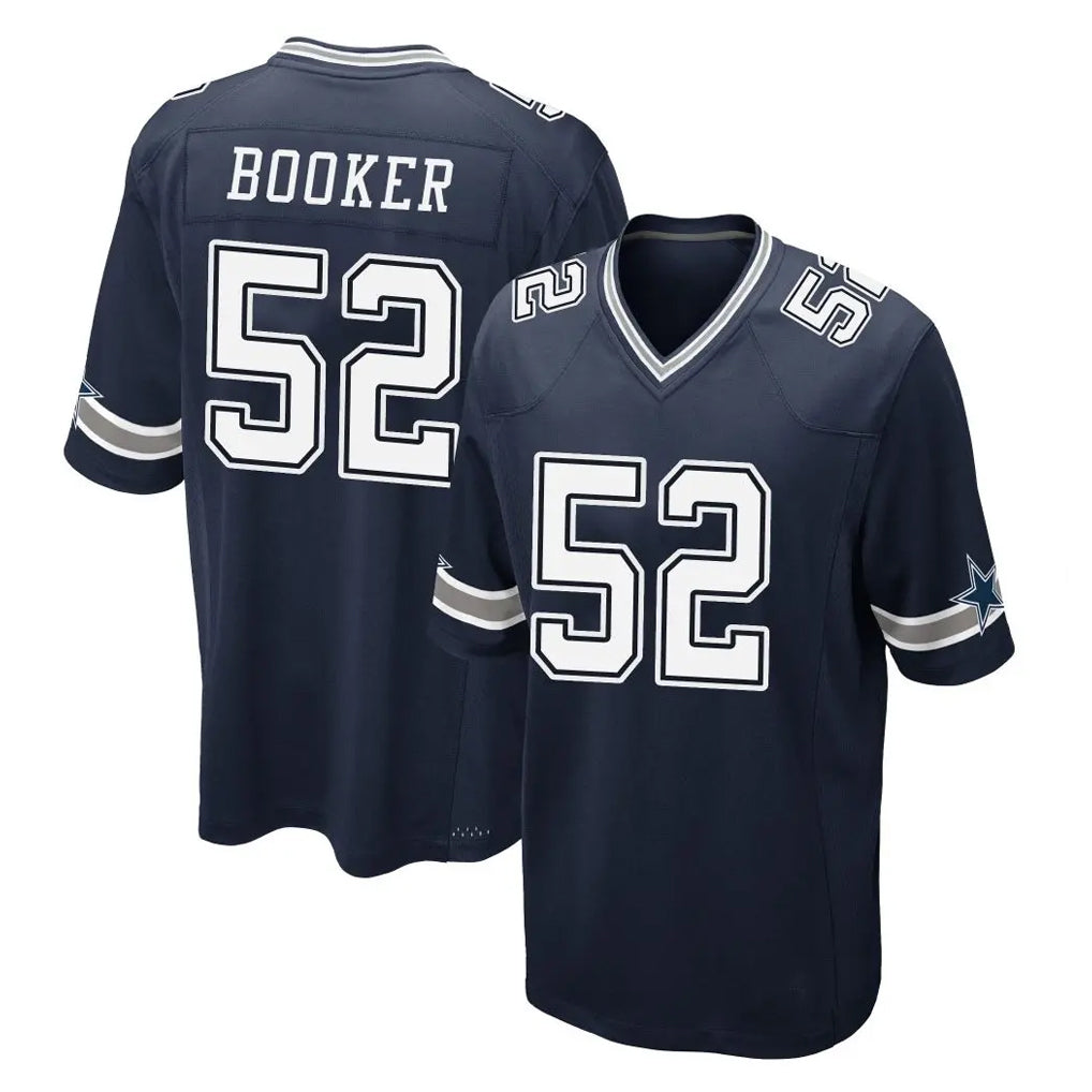 Pkot D.Cowboys #52 Tyler Booker Player Navy Home Game Stitched Jerseys