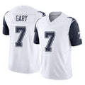 Pkot D.Cowboys #7 Rashan Gary Player White-Navy Limited Vapor F.U.S.E. Home Game Stitched Jerseys