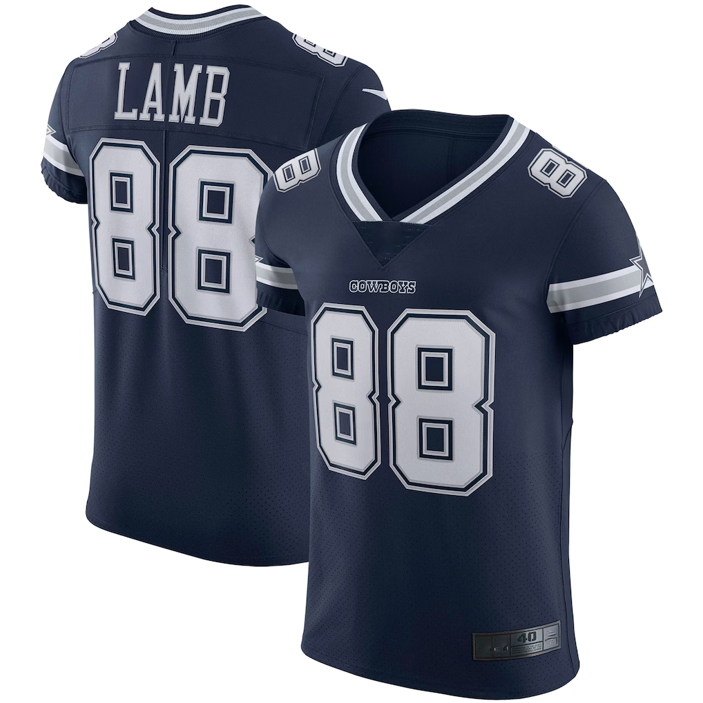 Pkot D.Cowboys #88 CeeDee Lamb Navy Vapor Elite Stitched Jerseys