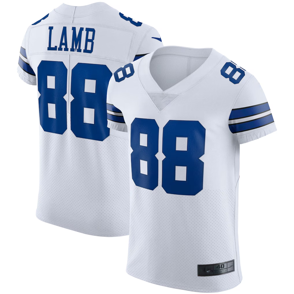Pkot D.Cowboys #88 CeeDee Lamb White Vapor Elite Stitched Jerseys