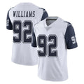 Pkot D.Cowboys #92 Quinnen Williams Player White-Navy Limited Color Rush Vapor Untouchable Home Game Stitched Jerseys