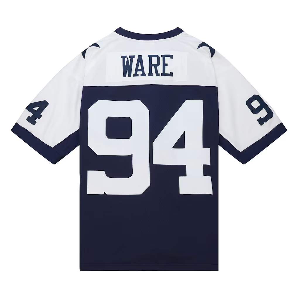 Pkot D.Cowboys #94 DeMarcus Ware Mitchell & Ness Navy 2011 Alternate Legacy Replica JerseyReplica Stitched Jerseys