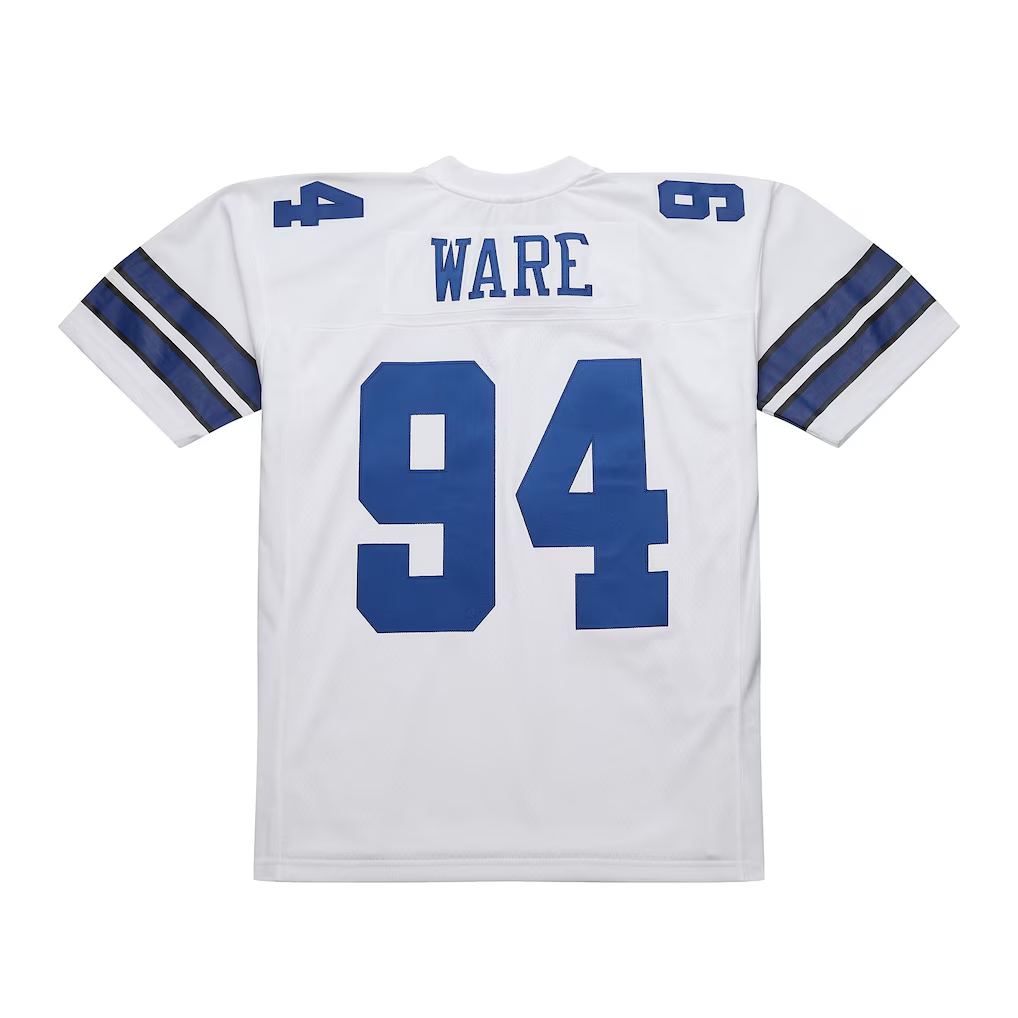 Pkot D.Cowboys #94 DeMarcus Ware Mitchell & Ness White 2005 Legacy Replica Puhic Game Stitched Jerseys