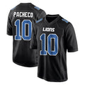 Pkot D.Lions #10 Isiah Pacheco Player Black Fashion Home Game Stitched Jerseys