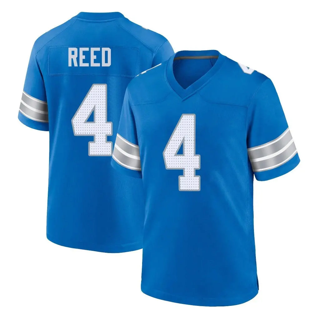 Pkot D.Lions #4 D.J. Reed Player Blue Alternate Home Game Stitched Jerseys