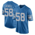 Pkot D.Lions #58 Penei Sewell Player Blue Vapor Untouchable Throwback Game Stitched Jerseys