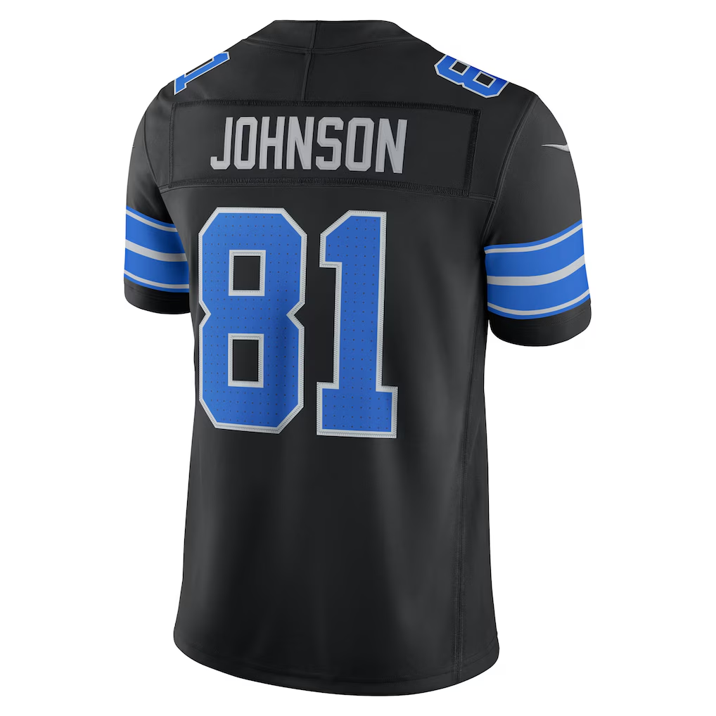 Pkot D.Lions #81 Calvin Johnson Black Alternate Vapor F.U.S.E. Stitched Retired Limited Jerseys