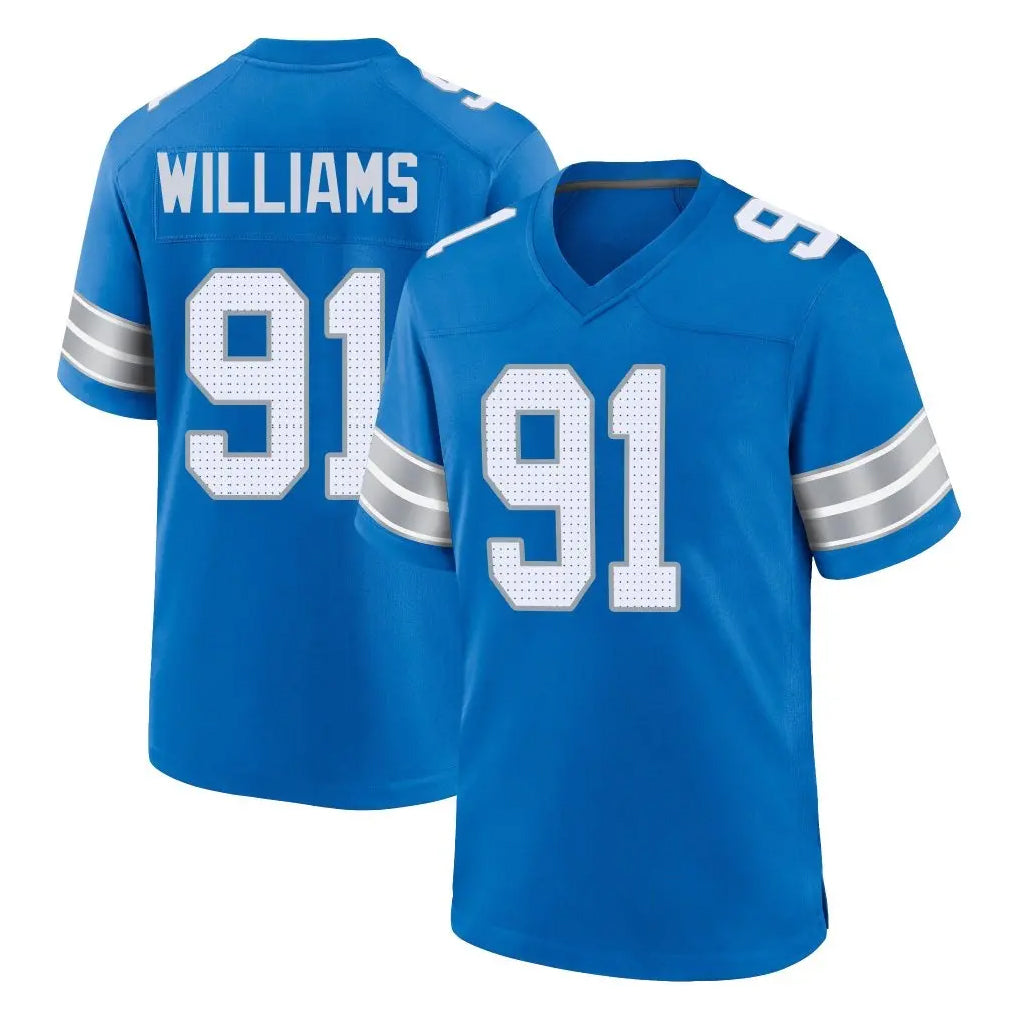 Pkot D.Lions #91 Tyleik Williams Player Blue Alternate Home Game Stitched Jerseys