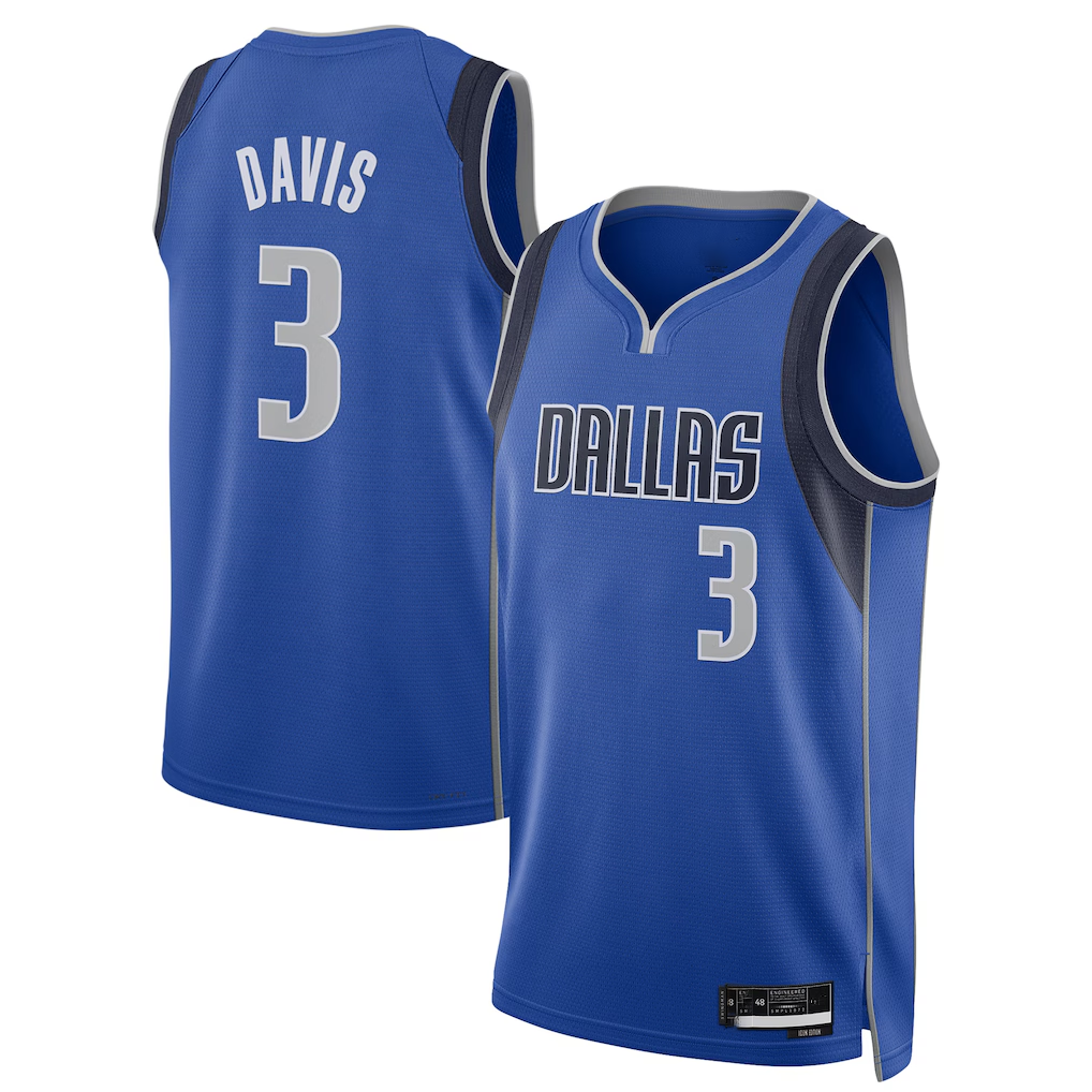Pkot D.Mavericks #3 Anthony Davis Blue Swingman Player Stitched Jerseys - Icon Edition£¨¸±±¾£©