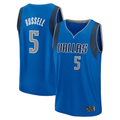 Pkot D.Mavericks #5 D'Angelo Russell Blue Fast Break Replica Player Stitched Jerseys - Icon Edition