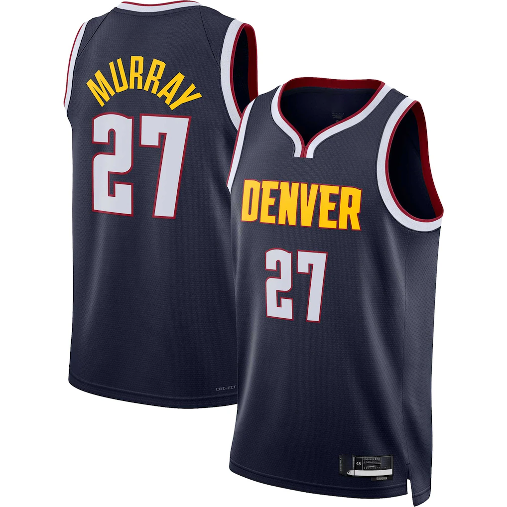 Pkot D.Nuggets #27 Jamal Murray Navy Swingman Jerseys - Icon Edition