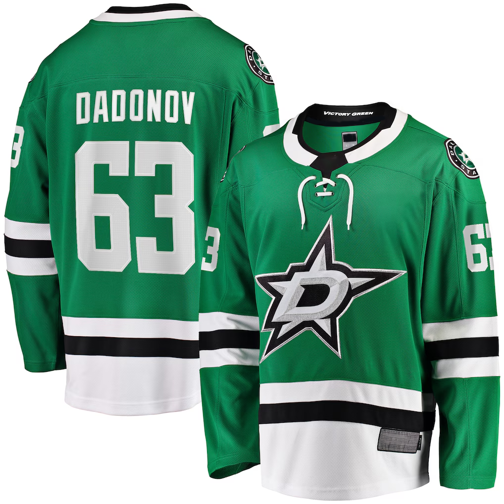 Pkot D.Stars #63 Evgenii Dadonov Green Home Breakaway Jerseys