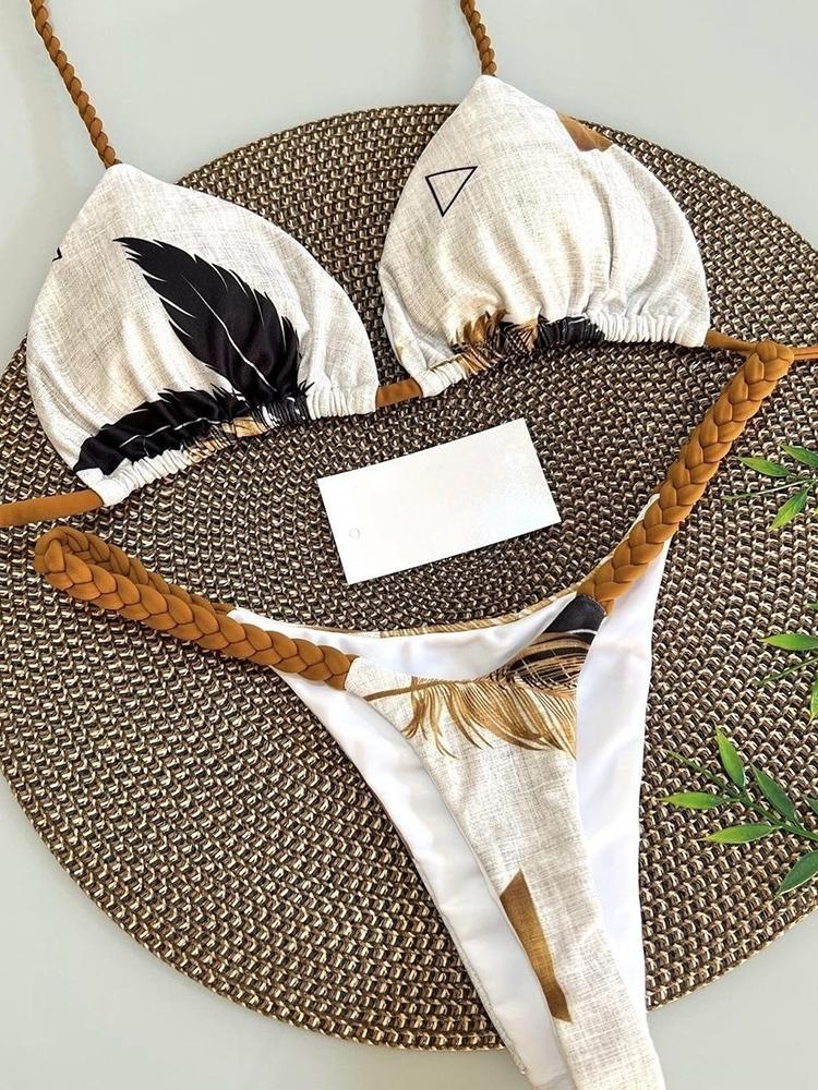 Bikini High Waist Swimsuit Sexy Thong Bikini Set Zebra Print Women Brazilian Swimwear 2026 New