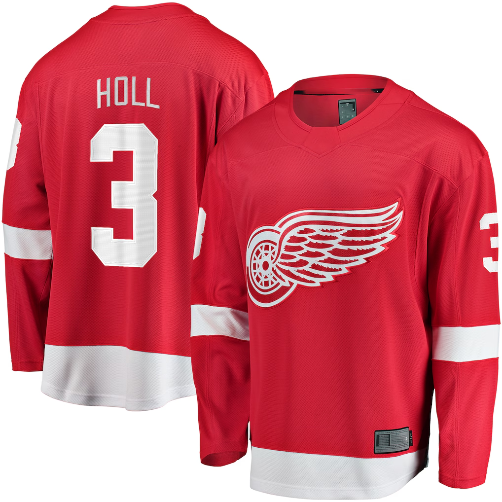 Pkot DR.Wings #3 Justin Holl Red Home Breakaway Jerseys