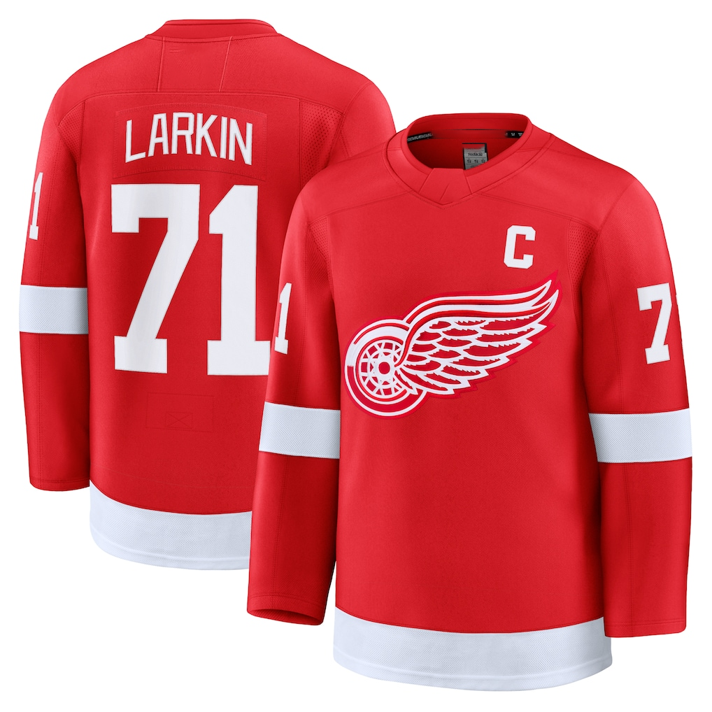 Pkot DR.Wings #71 Dylan Larkin Red Home Premium Jerseys