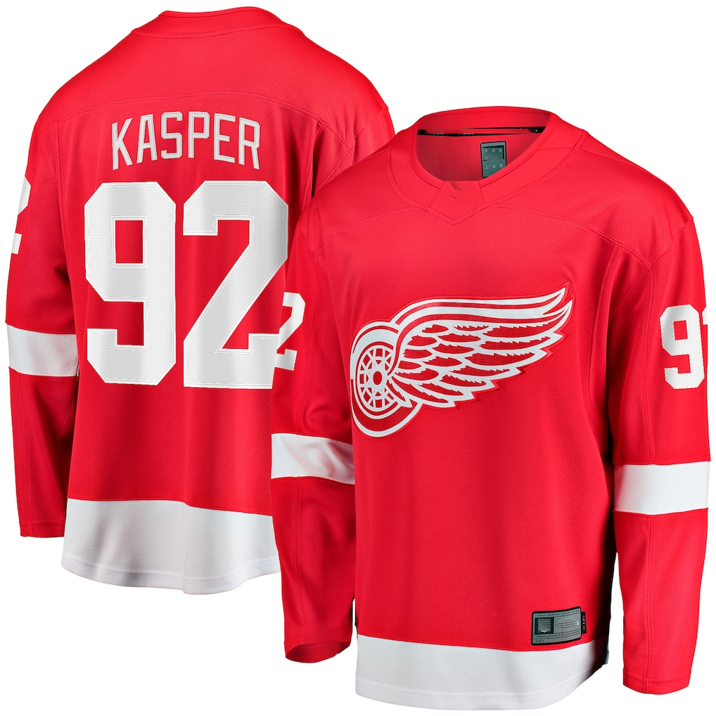 Pkot DR.Wings #92 Marco Kasper Red Home Breakaway Jerseys