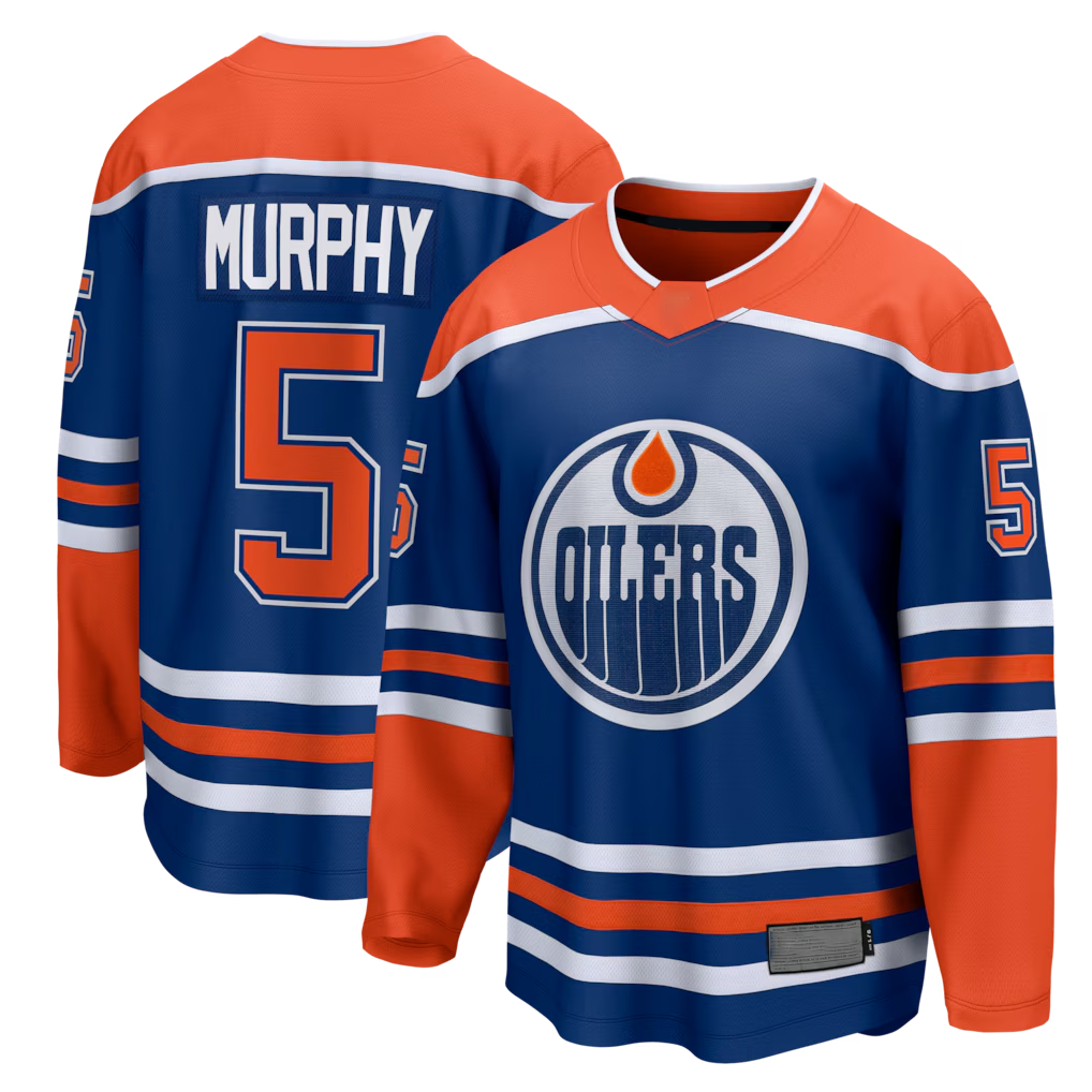 Pkot E.Oilers #5 Connor Murphy Royal Home Breakaway Jerseys
