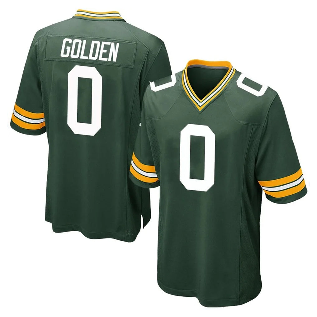 Pkot GB.Packers #0 Matthew Golden Player Green Home Game Stitched Jerseys