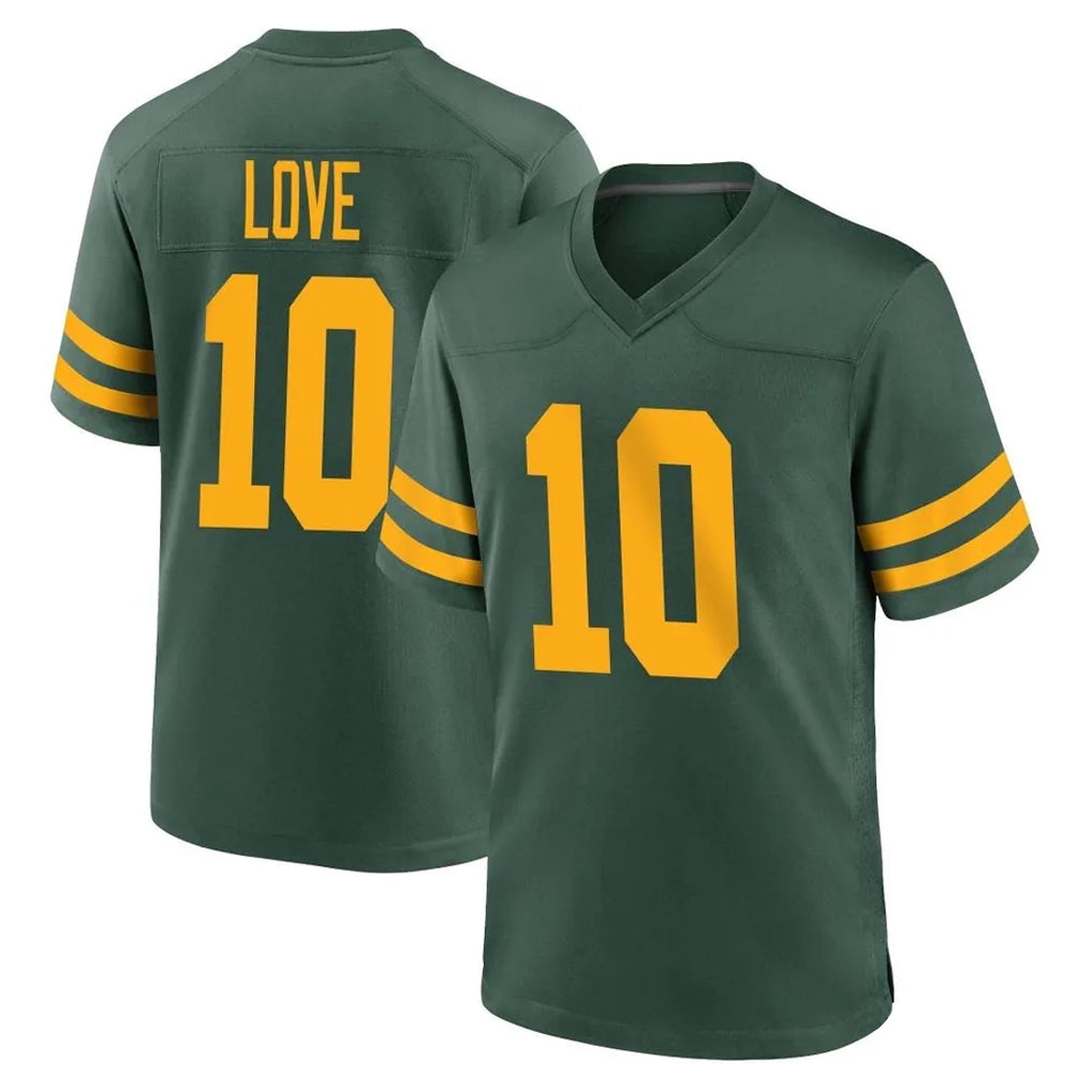 Pkot GB.Packers #10 Jordan Love Player Green Alternate Home Game Stitched Jerseys