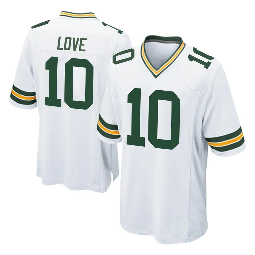 Pkot GB.Packers #10 Jordan Love Player White Home Game Stitched Jerseys