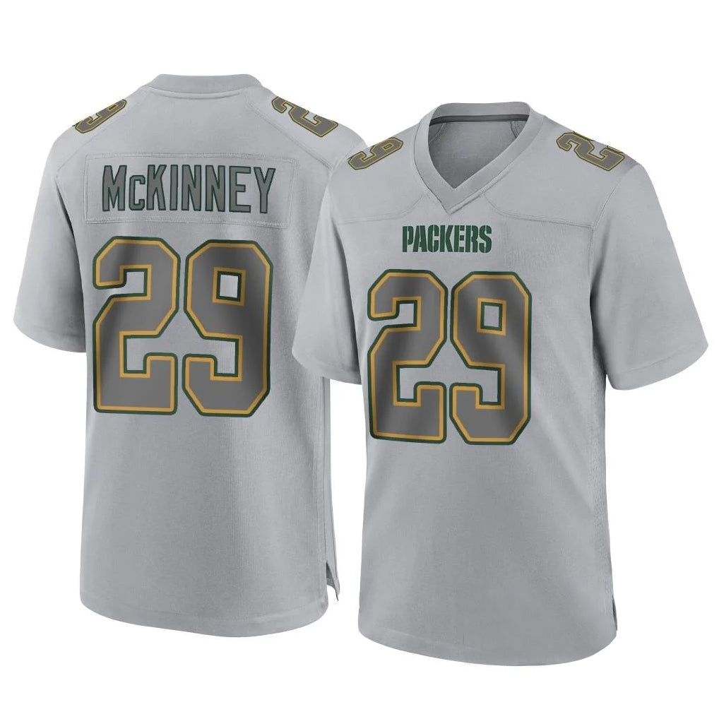 Pkot GB.Packers #29 Xavier McKinney Player Gray Atmosphere Fashion Home Game Stitched Jerseys