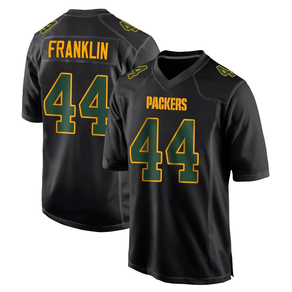 Pkot GB.Packers #44 Zaire Franklin Player Black Fashion Home Game Stitched Jerseys