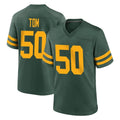 Pkot GB.Packers #50 Zach Tom Player Green Alternate Home Game Stitched Jerseys