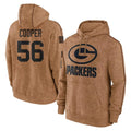 Pkot GB.Packers #56 Edgerrin Cooper Player Brown Salute to Service Hoodies Limited Game Stitched Jerseys
