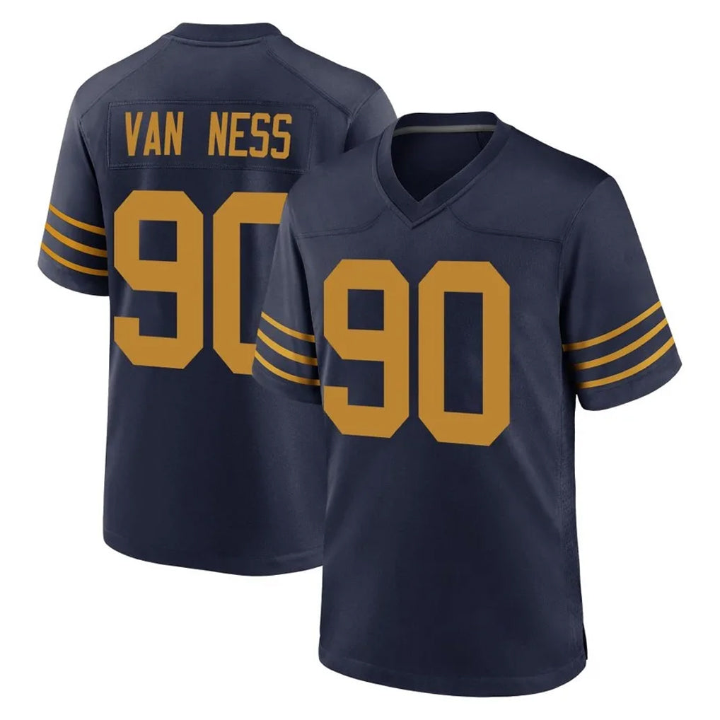 Pkot GB.Packers #90 Lukas Van Ness Player Navy The 1923 Classic Home Game Stitched Jerseys