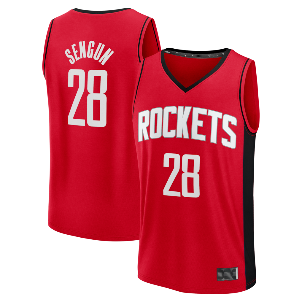 Pkot H.Rockets #28 Alperen ?eng¨¹n Red Fast Break Replica Stitched Jerseys- Icon Edition