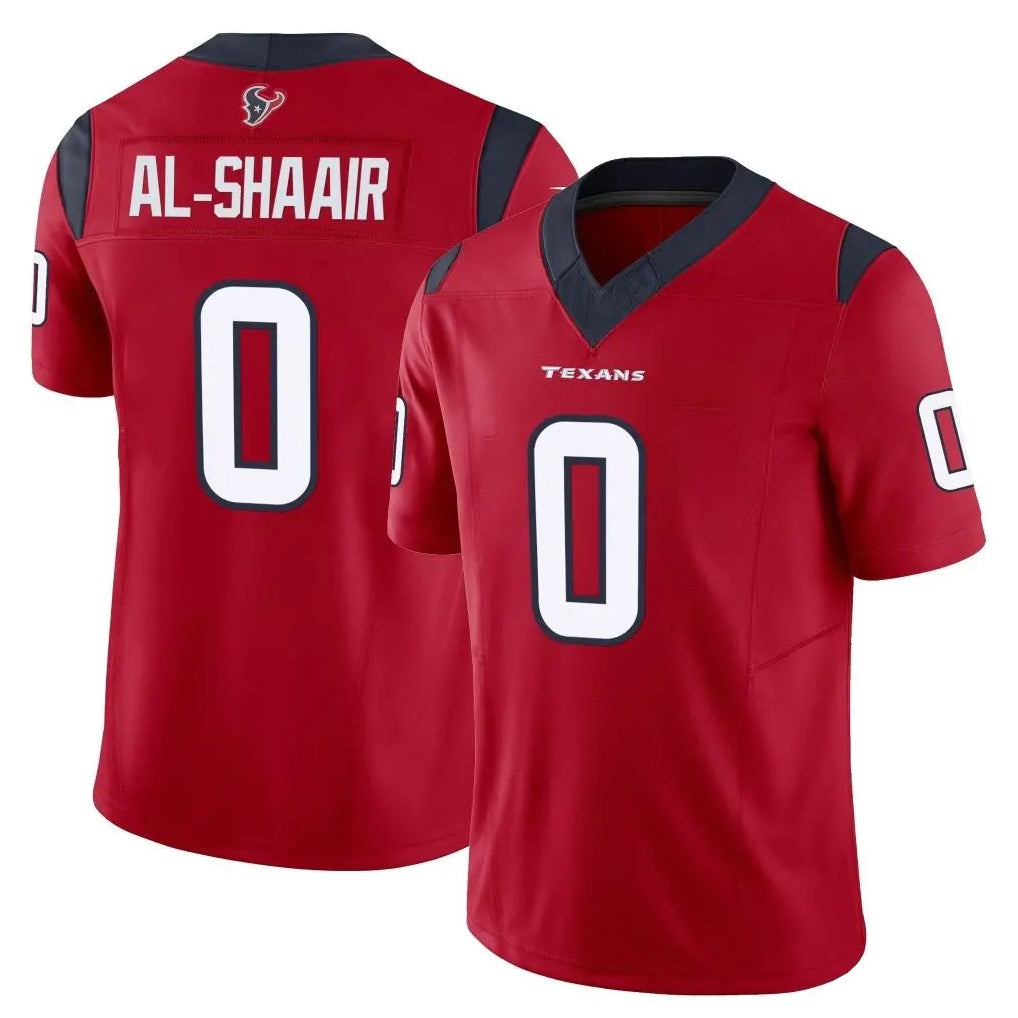 Pkot H.Texans #0 Azeez Al-Shaair Player Red Limited Vapor F.U.S.E. Home Game Stitched Jerseys
