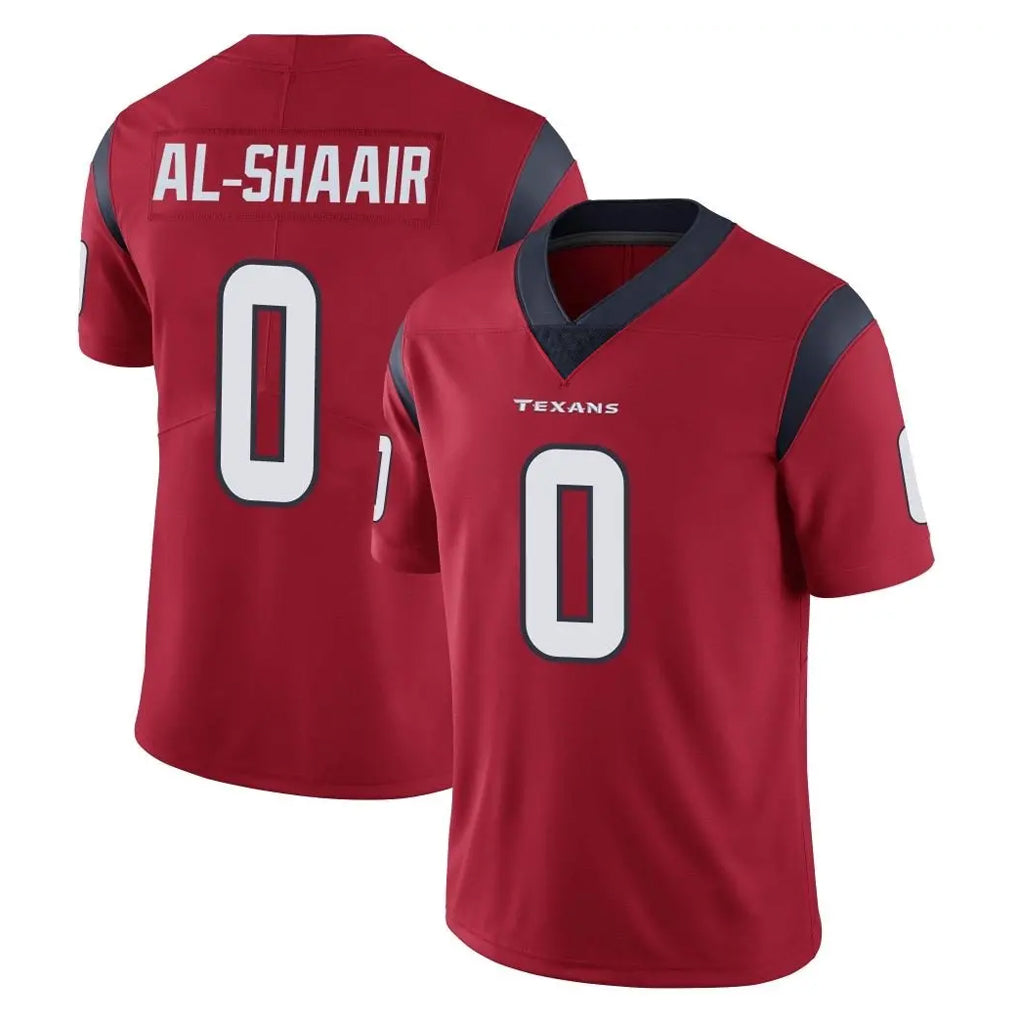 Pkot H.Texans #0 Azeez Al-Shaair Player Red Limited Vapor Untouchable Home Game Stitched Jerseys