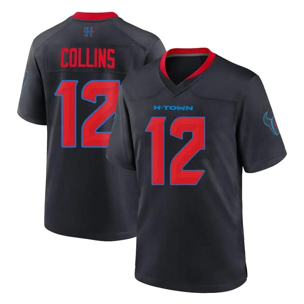 Pkot H.Texans #12 Nico Collins Player Navy 2nd Alternate Home Game Stitched Jerseys
