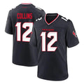 Pkot H.Texans #12 Nico Collins Player Navy Team Home Game Stitched Jerseys