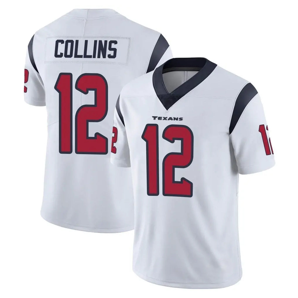 Pkot H.Texans #12 Nico Collins Player White Limited Vapor Untouchable Home Game Stitched Jerseys
