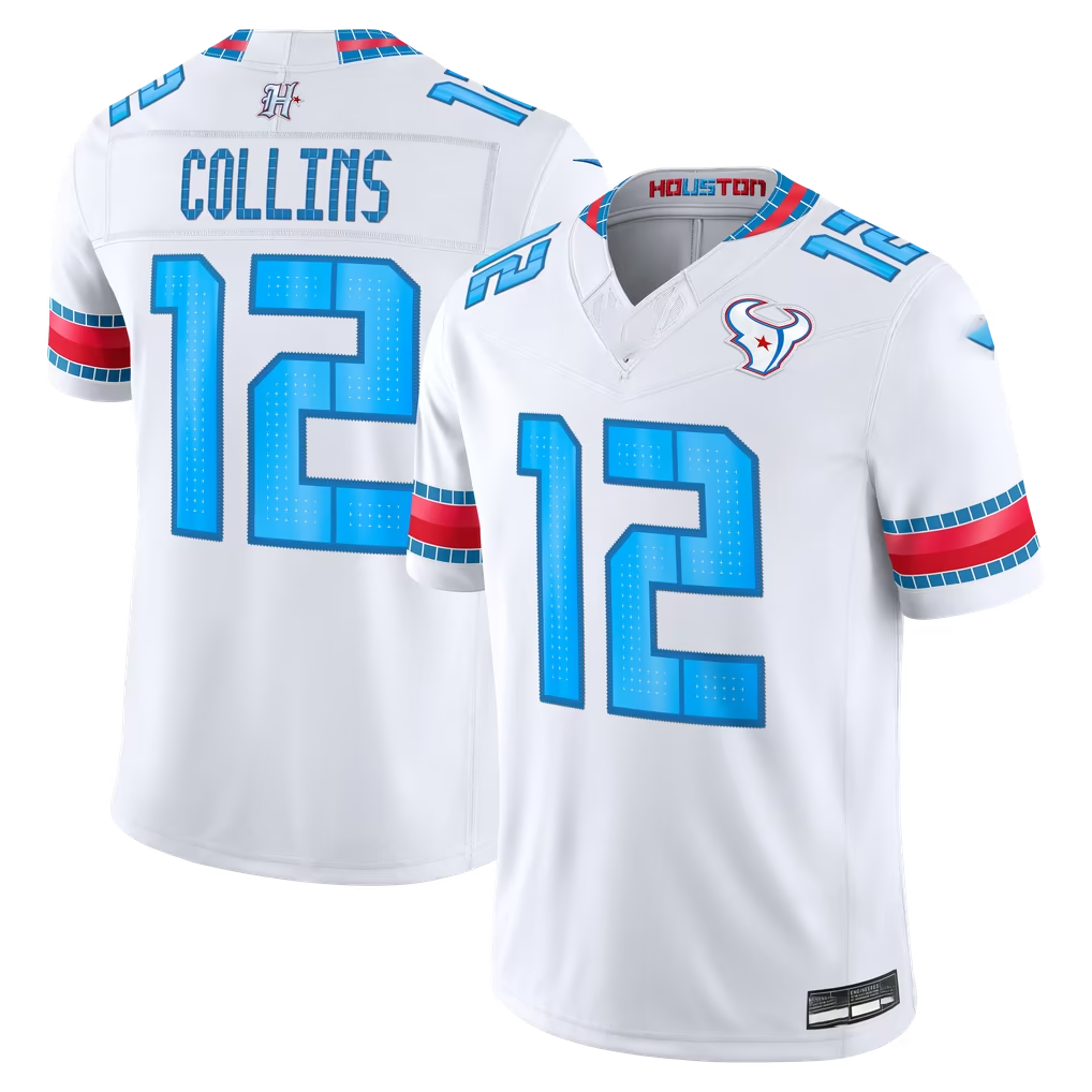 Pkot H.Texans #12 Nico Collins White 2026 Rivalries Collection Limited Stitched Jerseys