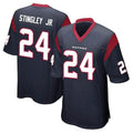 Pkot H.Texans #24 Derek Stingley Jr. Player Navy Home Game Stitched Jerseys