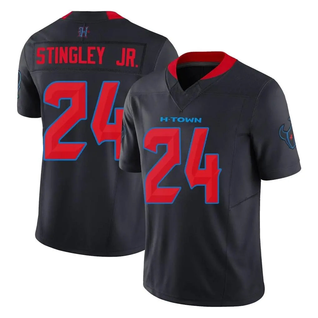 Pkot H.Texans #24 Derek Stingley Jr. Player Navy Limited 2nd Alternate Vapor F.U.S.E. Home Game Stitched Jerseys