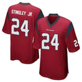 Pkot H.Texans #24 Derek Stingley Jr. Player Red Home Game Stitched Jerseys
