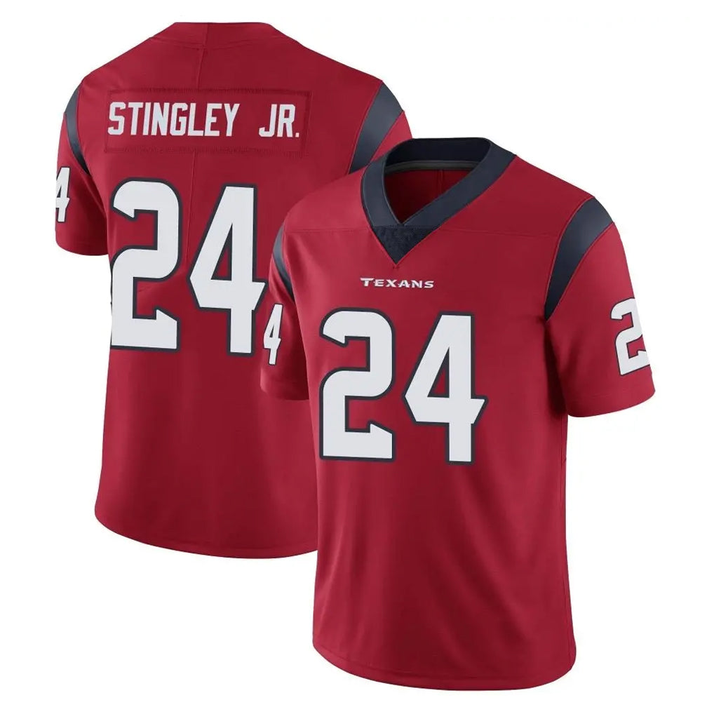 Pkot H.Texans #24 Derek Stingley Jr. Player Red Limited Vapor Untouchable Home Game Stitched Jerseys