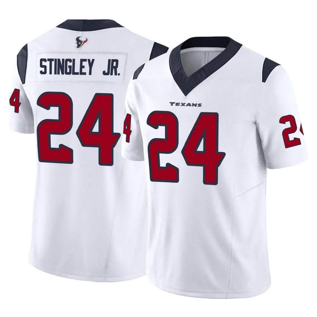 Pkot H.Texans #24 Derek Stingley Jr. Player White Limited Vapor F.U.S.E. Home Game Stitched Jerseys