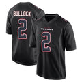 Pkot H.Texans #2 Calen Bullock Player Black Fashion Home Game Stitched Jerseys