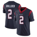 Pkot H.Texans #2 Calen Bullock Player Navy Limited Vapor Untouchable Home Game Stitched Jerseys