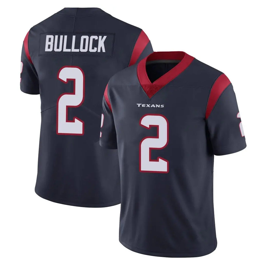 Pkot H.Texans #2 Calen Bullock Player Navy Limited Vapor Untouchable Home Game Stitched Jerseys